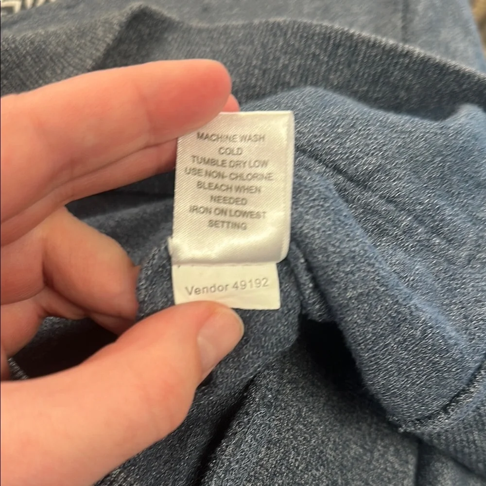 PacSun Men's Blue Hoodie with Patterned Hood - Picture 6 of 6